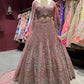 Dusty Rose Heavy Embroidered Bridal Lehenga