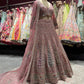 Dusty Rose Heavy Embroidered Bridal Lehenga