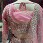 Dusty Rose Heavy Embroidered Bridal Lehenga