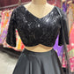 Classic Black Sequin Designer Lehenga Set