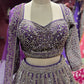 Royal Purple Heavy Zari Bridal Lehenga