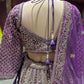 Royal Purple Heavy Zari Bridal Lehenga