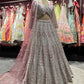 Blush Pink Heavy Silver Bridal Lehenga