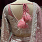 Blush Pink Heavy Silver Bridal Lehenga
