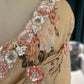 Beige Floral Printed Saree with Embroidered Border
