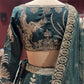 Emerald Green Zari Embroidered Bridal Lehenga