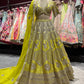 Mustard Yellow Heavy Embroidered Bridal Lehenga