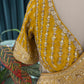 Mustard Yellow Bandhani Saree with Traditional Embroidery