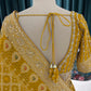 Mustard Yellow Bandhani Saree with Traditional Embroidery