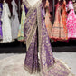 Grand Designer Embroidered Saree with Floral & Ornate Detailing