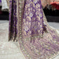 Grand Designer Embroidered Saree with Floral & Ornate Detailing
