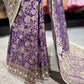 Grand Designer Embroidered Saree with Floral & Ornate Detailing