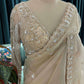 Champagne Gold Saree with Heavy Embroidery Border