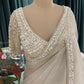 Ivory Embroidered Saree with Heavy Work Blouse
