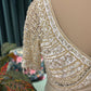 Ivory Embroidered Saree with Heavy Work Blouse