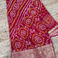 Royal Bandhani Pattern Saree With Elegant Traditional Border