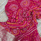 Royal Bandhani Pattern Saree With Elegant Traditional Border