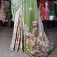 Pastel Green Floral Designer Saree with Embellished Border