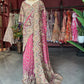 Rani Pink Paisley Designer Saree with Heavy Embroidered Border
