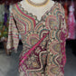 Rani Pink Paisley Designer Saree with Heavy Embroidered Border