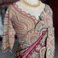 Rani Pink Paisley Designer Saree with Heavy Embroidered Border