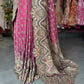 Rani Pink Paisley Designer Saree with Heavy Embroidered Border
