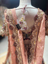 Pastel Pink Multicolor Heavy Embroidered Bridal Lehenga Choli