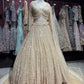 Champagne Gold Heavy Embroidered Bridal Lehenga Choli