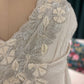 Ivory Embroidered Saree with Elegant Floral Border Work