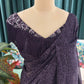 Deep Plum Ner Saree with Fringe Pallu and Embroidered Blouse