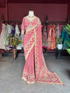 Banarasi Designer Saree with Golden Border and Embroidered Blouse