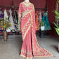 Banarasi Designer Saree with Golden Border and Embroidered Blouse