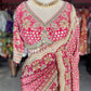 Banarasi Designer Saree with Golden Border and Embroidered Blouse