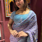 Floral Saree with Traditional Border & Designer Blouse