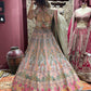 Pastel Grey Embroidered Lehenga Choli with Dupatta