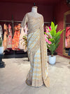 Designer Saree with Heavy Embroidered Border and Embellished Blouse