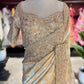 Designer Saree with Heavy Embroidered Border and Embellished Blouse