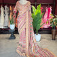 Heritage Designer Saree with Embroidered Border and Statement Blouse
