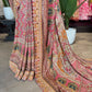Heritage Designer Saree with Embroidered Border and Statement Blouse