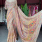 Patola Inspired Saree with Heavy Mirror Work & Designer Blouse