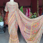 Patola Inspired Saree with Heavy Mirror Work & Designer Blouse