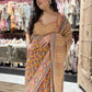 Designer Multicolour Print Saree With Sequins & Cutdana Work