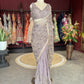Mauve Designer Saree with Heavy Sequin Work and Embellished Blouse