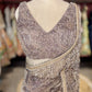 Mauve Designer Saree with Heavy Sequin Work and Embellished Blouse