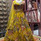 Emerald Green Floral Embroidered Bridal Lehenga Set