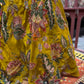 Mustard Yellow Floral Embroidered Festive Lehenga Set
