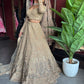 Golden Maharani Designer Lehenga With Grand Heritage Zari Work