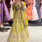 Perfect Zari & Sequins Lehenga with Deer Motifs and Dome Accents