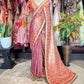 Banarasi Designer Saree with Heavy Golden Zari Border