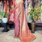 Banarasi Designer Saree with Heavy Golden Zari Border